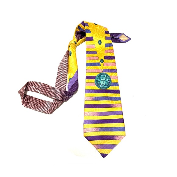 Versace Other - Gianni Versace Vintage Silk Medusa Tie
